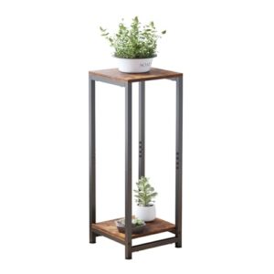 VonDream Tall Plant Stands Indoor, 2 Tier Pedestal Stand, Corner Plant Stands for Indoor Plants Multiple, Small Side Table for Indoor Plants, Tall Plant Table