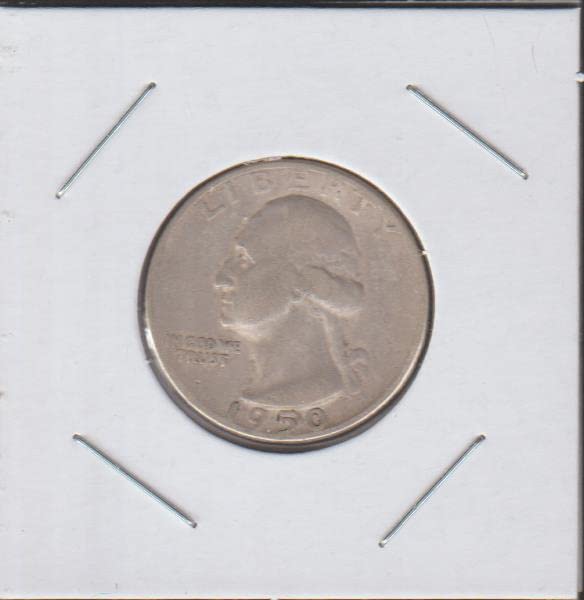 1950 S Washington (1932-Date) (90% Silver) Quarter Fine