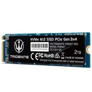 TRIDENITE 2TB NVMe M.2 2280 PCIe Gen 3x4 Internal Solid State Drive (SSD)