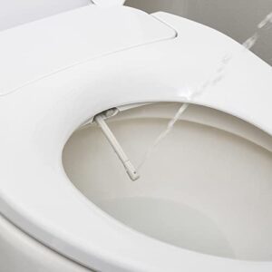 Hausen Non-Electric Bidet Toilet Seat, Round, White