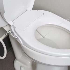 Hausen Non-Electric Bidet Toilet Seat, Round, White