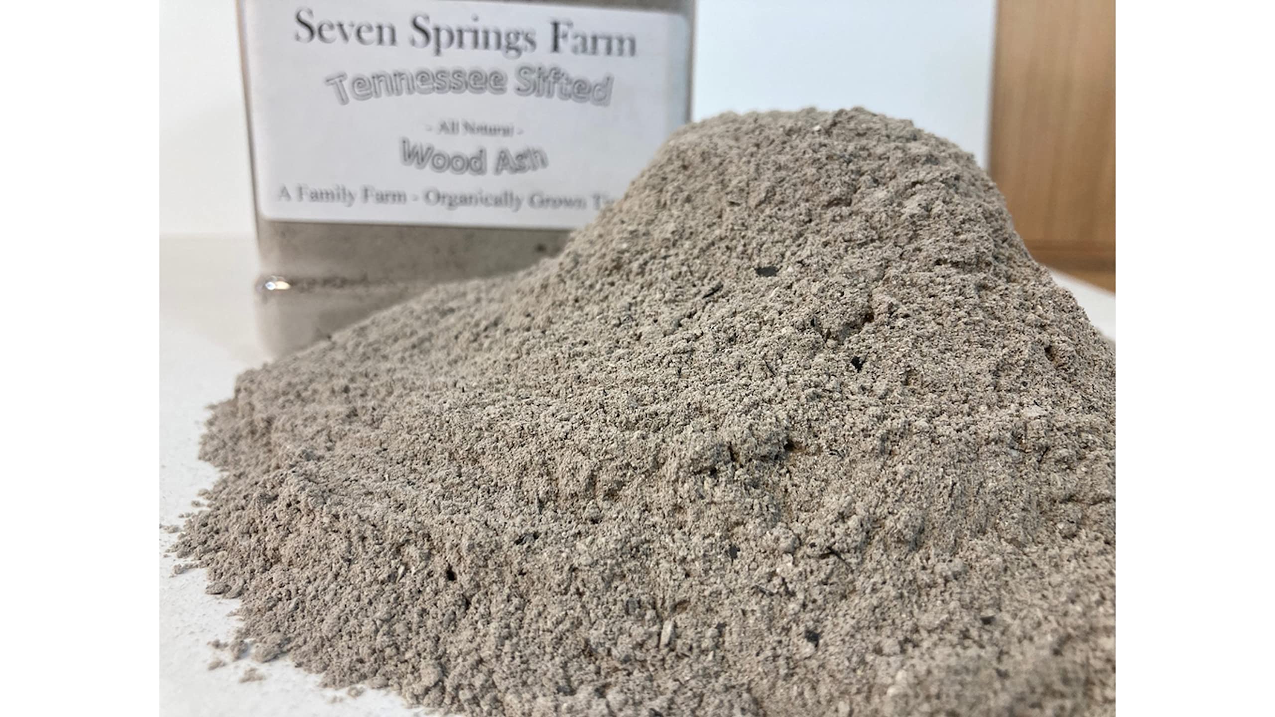 Seven Springs Farm - Tennessee Sifted Wood Ash - All Natural Ashes from Organically Grown Hardwood Timber (2 Pound, 1)