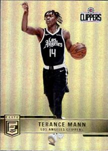 2021-22 donruss elite #178 terance mann los angeles clippers official nba basketball card in raw (nm or better) condition