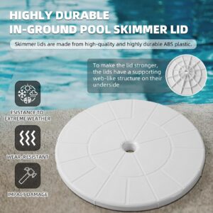 TonGass 9 1/8" Skimmer Valve Lids - Perfect Replacement Part for 9" Pool Lids & Spa Lids - Highly Durable Pool Skimmer Cover with UV Inhibitors