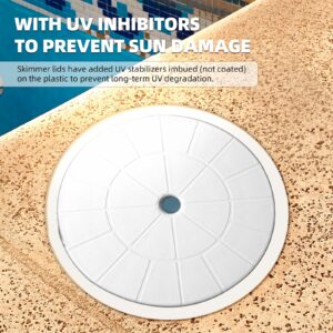 TonGass 9 1/8" Skimmer Valve Lids - Perfect Replacement Part for 9" Pool Lids & Spa Lids - Highly Durable Pool Skimmer Cover with UV Inhibitors