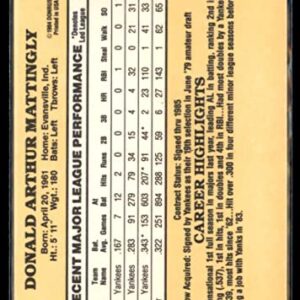 1985 Donruss #295 Don Mattingly