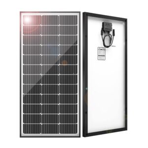 jjn 9bb solar panels 12v 100 watt monocrystalline solar panel high efficiency solar module pv charge for rv battery boat caravan and other off grid system(random color)