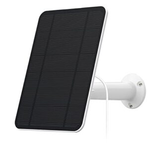 solar panel compatible with eufycam 2c/2c pro/e40/e20/2/2 pro/e, includes secure wall mount, ip65 weatherproof,13.1ft power cable（1-pack)