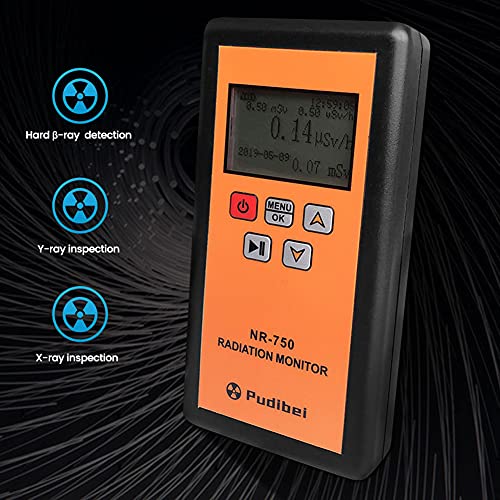 Kavolet Nuclear Radiation Detector, Beta Gamma X-ray Tester, NR-750 Household Radioactive Tester, LCD Display, Geiger Counter Radiation Detector, Triple Alarm