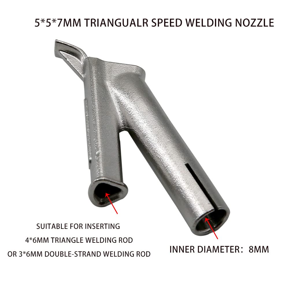 Plastic Welder Nozzles 4PCS Speed Welding Nozzles Tips Heat Gun Hot Air Torch Welding Machine PP PVC PE Rods