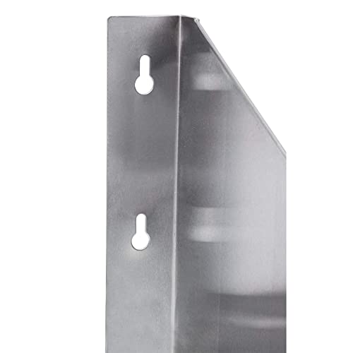 AmGood 24" Long X 24" Deep Stainless Steel Wall Shelf with Side Guards