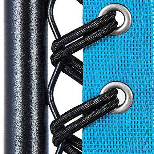 Replacement Elastic Cord Laces for Zero Gravity Chair, 4 Cords Black Anti Gravity Chair Universal Replacement Recliner Repair Tool Kit for Outdoor Lounge Chair, Bungee Garden Lawn Patio Chairs