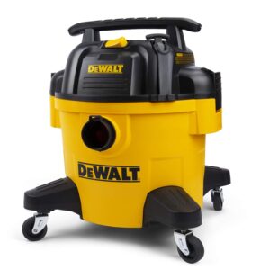 dewalt 6 gallon dxv06pz 4 peak hp poly wet/dry vac, heavy-duty shop vacuum with blower function yellow+black