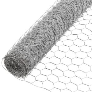 fencer wire poultry netting fence, 20 gauge galvanized hexagonal chicken wire fence, 1-inch mesh opening size (4 ft. x 150 ft.)
