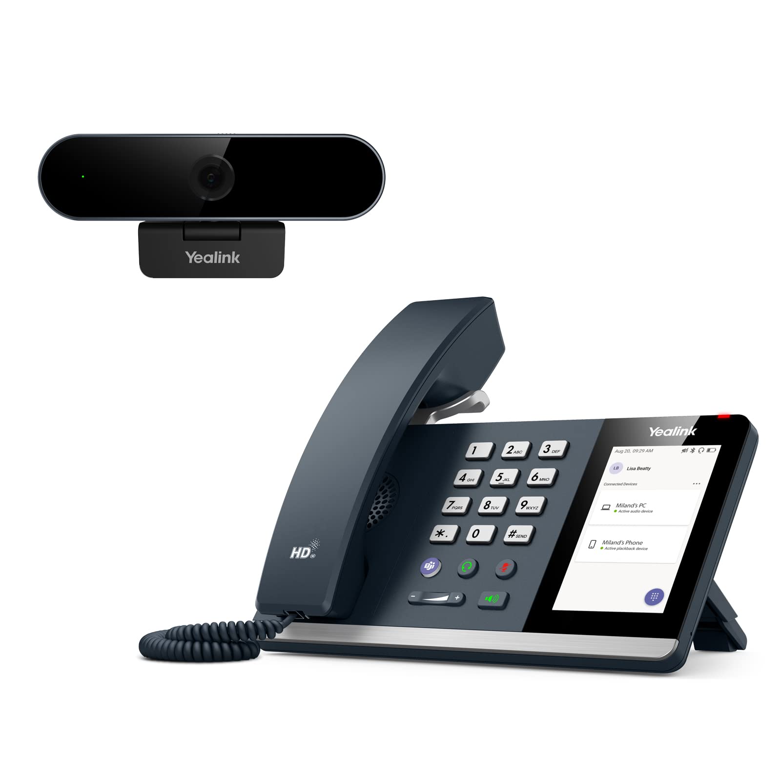 Yealink MP50 Desktop Phone UVC20 1080P Webcam Compatible with Microsoft Teams