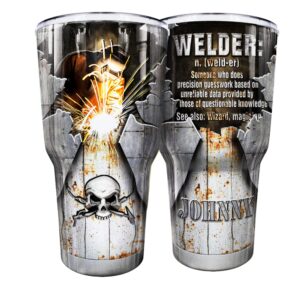 n namesiss all over printed tumbler, welder personalized someone data provided by those of questionable, magician, gift for father, him, father's day, 30 oz