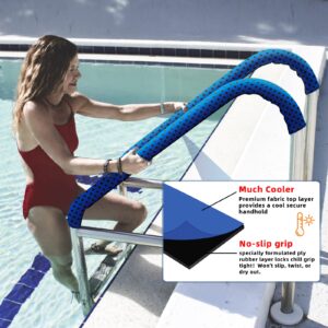 Neoprene Zippered Pool Handrail Cover 4 Feet Slip Resistant Rail Grip for Swimming Pool Hand Railing Cover