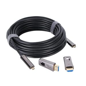 vcom 4k hdmi cable 50ft with detachable connectors, high speed 18gbps hdmi 2.0 braided hdmi cord with 4k@60hz, hdcp 2.2, for laptop, monitor, ps5, ps4, xbox one, fire tv, apple tv & more