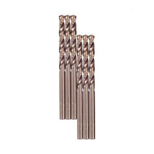 heyiarbeit 6pcs 4.2mm twist drill with titanium coated high speed steel bit hss co for steel,copper,aluminum alloy