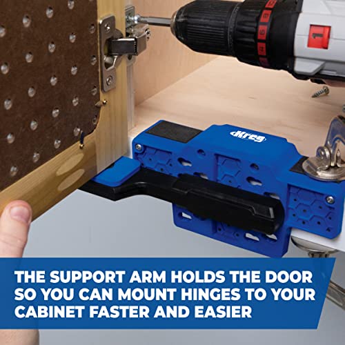 Kreg KHI-CDIJ Cabinet Door Mounting Jig - for Frameless or Face-Frame Cabinets - Easily Adjustable Cabinet Jig - for Attaching Hinges for Cabinet Doors