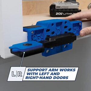 Kreg KHI-CDIJ Cabinet Door Mounting Jig - for Frameless or Face-Frame Cabinets - Easily Adjustable Cabinet Jig - for Attaching Hinges for Cabinet Doors