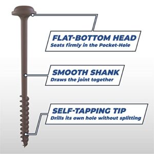 Kreg SML-C4X400-30 XL Pocket-Hole Screws 4", (30 Count)