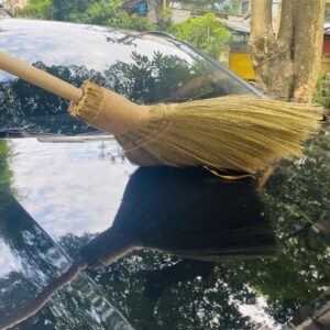 TTS For Home Handmade Whisk Sweeping Broom - Vietnamese Straw Soft Broom - Broom Decorative