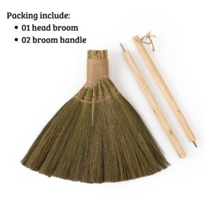 TTS For Home Handmade Whisk Sweeping Broom - Vietnamese Straw Soft Broom - Broom Decorative