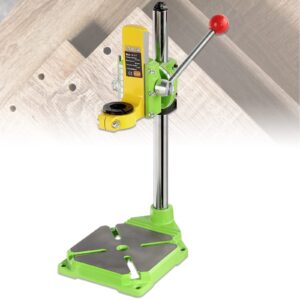powlab floor drill press stand drill press work station stand table top drill press 90° rotating fixed frame for drill workbench repair drill press table only for clamping range 38mm-42mm