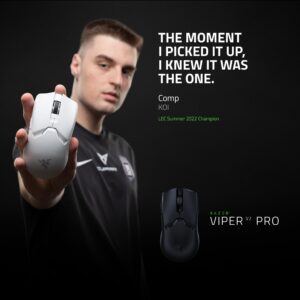 Razer Viper V2 Pro Wireless Gaming Mouse: 58g, 30K DPI Optical Sensor, 90 Hour Battery, USB-C - Black