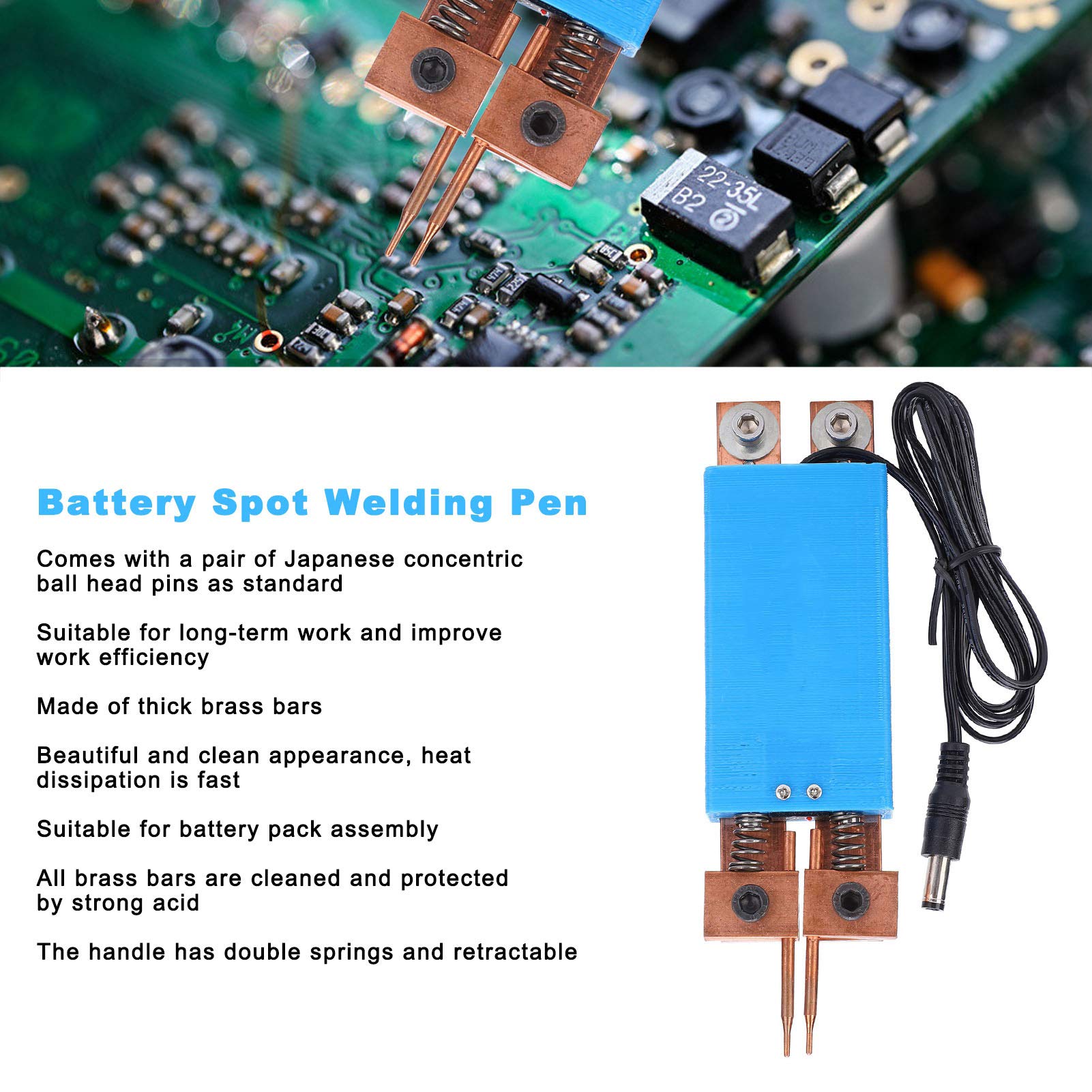 Battery Spot Welding Pen, Automatic Trigger Spot Welder Pen Portable Handheld DIY Weld Machine, for Industrial Spot Welding