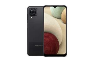 samsung galaxy a12 32gb a125u (t-mobile/sprint unlocked) 6.5" display quad camera long lasting battery smartphone - black (renewed)