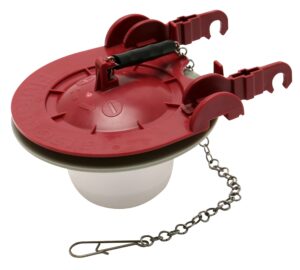 fluidmaster 513a-016-p4 adjustable water saving 3-inch toilet flapper, red