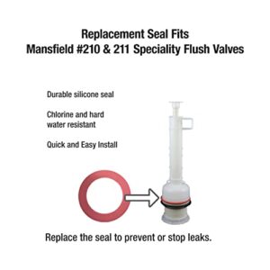 Fluidmaster K-400A-023 Mansfield Toilet Fill Valve and Flush Valve Seal Repair Kit Multicolor