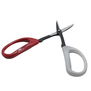 8" Bonsai Cutter Pruning Shear tool used for Gardening, Arranging Flowers, Trimming Plants, Branches, Stainless Steel Red White Handles