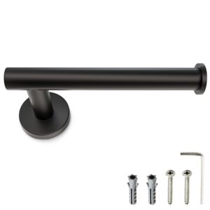 toilet paper holder - 2nd (matte black - 1 pack, broom holder)