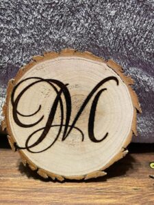 monogram coasters (maple)