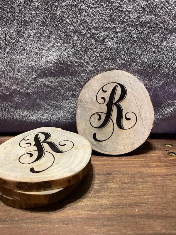 Monogram Coasters (Maple)