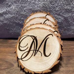 Monogram Coasters (Maple)