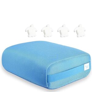 hot tub booster seat and jacuzzi spa accessory, indoor and outdoor use, non-slip micro dot bottom, fast drying pillow, washable cover.