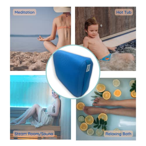 Hot Tub Booster Seat and Jacuzzi Spa Accessory, Indoor and Outdoor Use, Non-Slip Micro Dot Bottom, Fast Drying Pillow, Washable Cover.