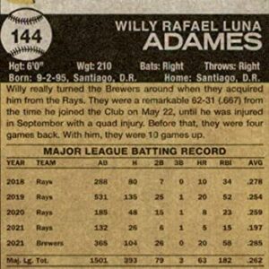 2022 Topps Heritage #144 Willy Adames NM-MT Brewers