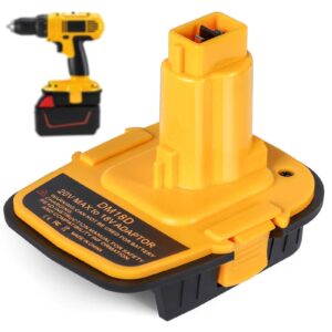 EID for Dewalt 20V to 18V Battery Adapter, 2-Pack DM18D Upgraded Version DCA1820 Converter for Dewalt 18V/20V & for Milwaukee M18 18V Battery to Work for Dewalt 18V Nicad & NiMh Battery Tools