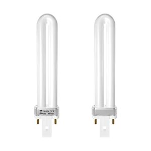 9W 21050 Replacement Bulbs for Dynatrap DT3009 DT3019 DT3039 Indoor Insect Mosquito Trap, 2 Pack