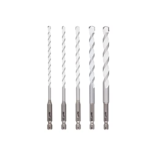 Milwaukee 5 Piece Shockwave Carbide Multi-Material Drill Bit Set