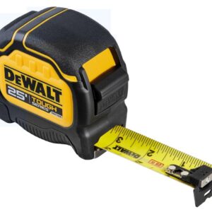 DEWALT TAPE MEASRE BLK/YLW 25FT