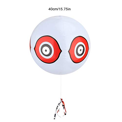 Fdit Bird Predator Eyes,Terror-Eyes Inflatable Bird Scare Balloon Bird Repelling Predator Eye Balloon Bird Repelling Balloon(White)