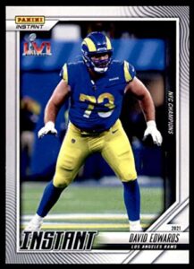 football nfl 2021 panini instant #233 david edwards la rams