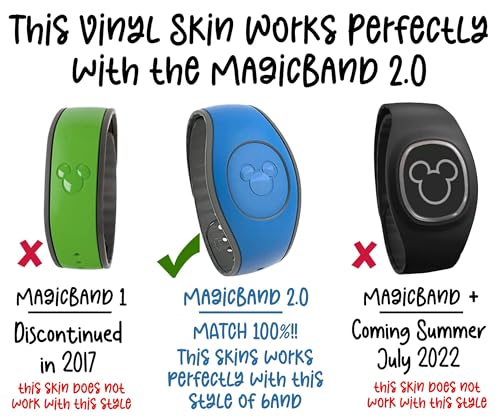 Galaxy Skin Vinyl Magic Band Decal Wrap Decal Skin Sticker Compatible with The Disney MagicBand 2