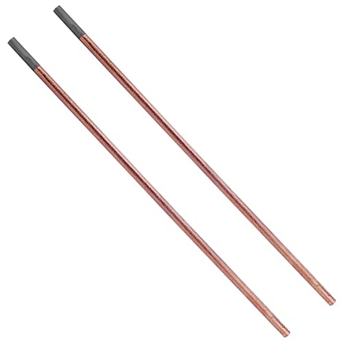 Heyiarbeit Copper Coated Gouging Carbon 8x355mm Carbon Gouging Rods Copperclad Electrodes 2Pcs